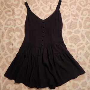 Elegant Black Sleeveless Romper